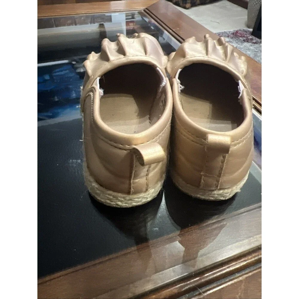 OshKosh B'Gosh Kids BELLE Girl's Size 9 Rose‎ Gold Espadrille Flat Loafer